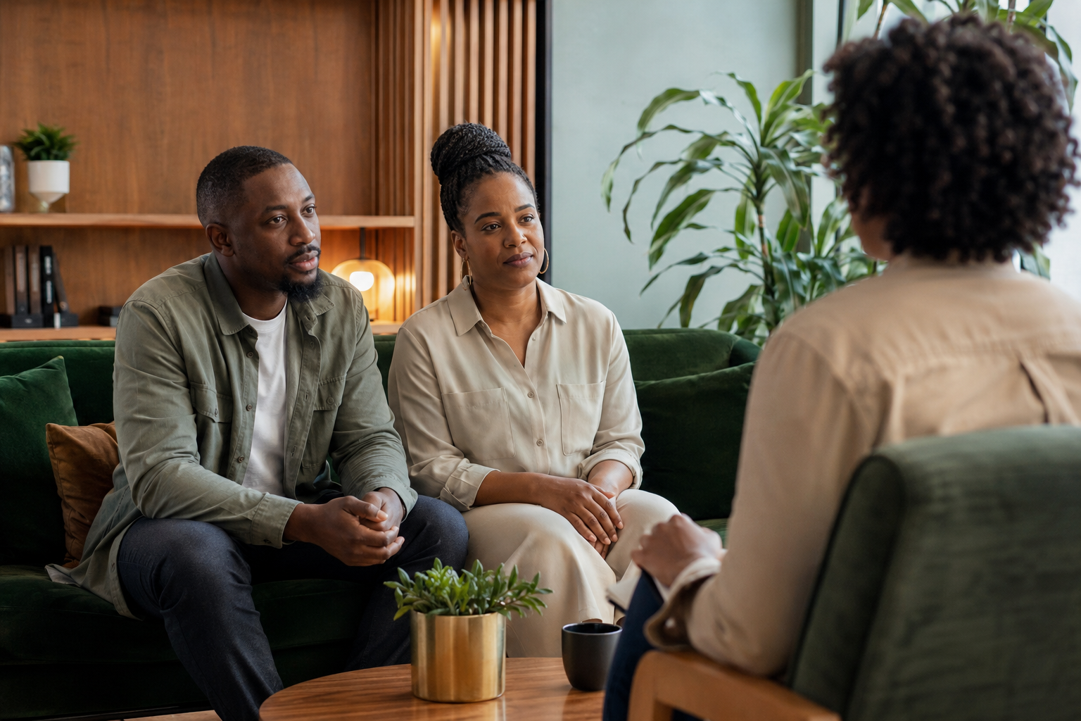 A calm setting representing couples counselling